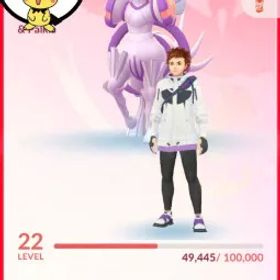 🌎 [自動配信] |🔥 LV 22 |❤️ チーム・ヴァラー(赤) |💎 17 レジェンダリー & ミシカル |⚡ パルキア (ドラコー メテオ)+パルギアオリジナル+ネクロズマ+ シャドウ レジガス