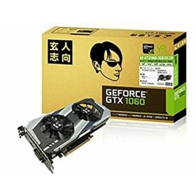 【中古】「未使用品」玄人志向 ビデオカードGEFORCE GTX 1060搭載 GF-GTX1060-3GB/OC/DF(PCパーツ)