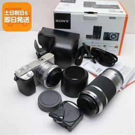 超美品 α6000 ILCE-6000Y ダブルズームレンズキット シルバー 即日発送 ミラーレス一眼 SONY 本体 あすつく 土日祝発送OK