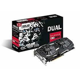 【中古】「未使用品」ASUS Radeon RX 580 8 GB GDDR5 PCI Express 3.0グラフィックカード - ブラック(PCパーツ)