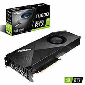 【中古】「未使用品」ASUS NVIDIA Turbo RTX 2080 8GB GDDR6 HDMI/2DisplayPort/USB Type-C PCI-Express ビデオカード(PCパーツ)