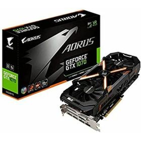 【中古】「未使用品」Gigabyte GV-N1070G1 GAMING-8GD REV2.0 GeForce GTX 1070 G1 コンピューターグラフィックスカード GV-N1070AORUS-8GD REV2.0(PCパーツ)