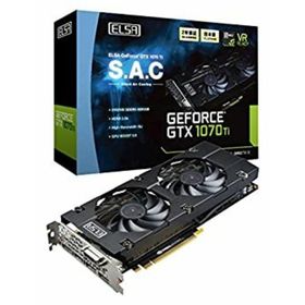【中古】「未使用品」ELSA GeForce GTX 1070 Ti 8GB S.A.C グラフィックスボード VD6507 GD1070-8GERTS(PCパーツ)