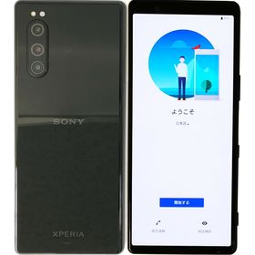 【中古】 SONY Xperia 5 SOV41 Black ブラック au 64GB SIMロック解除済 白ロム 本体