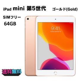 【動作確認・初期化済み】 電池83％ SIMフリー Apple iPad mini 第5世代 64GB ゴールド