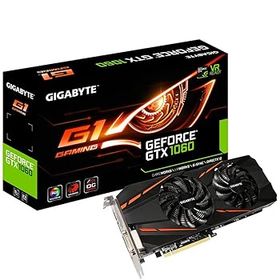 【中古】Gigabyte nVidia GeForce GTX 1060 G1 Gaming OC 6GB GDDR5 Graphics Card HDMI DP