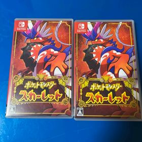 ポケモン(ポケモン)のポケットモンスター スカーレット 2本セット Nintendo Switch(家庭用ゲームソフト)