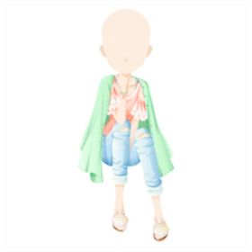 ガルショ GREE【リゾっぽカジュアルマーメイド】 | ガルショのアイテム、RMTの販売・買取一覧