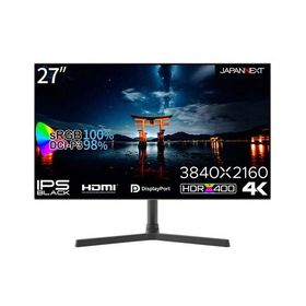 JAPANNEXT ジャパンネクスト 4K対応 27型ワイド液晶ディスプレイ スピーカー 2年保証 JN-27IPSB4FLUHDR ブラック