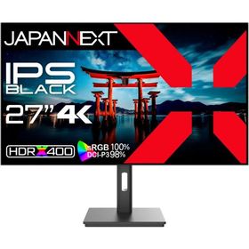 JAPANNEXT ジャパンネクスト 27インチ4K液晶ディスプレイ(3840x2160/IPS BLACK/DPx1/HDMIx2/スピーカー/2年保証) JN-272IPSB4FLUHDR