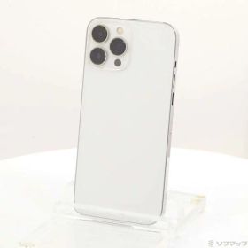 【中古】Apple(アップル) iPhone13 Pro Max 128GB シルバー MLJ53J／A SIMフリー 【251-ud】