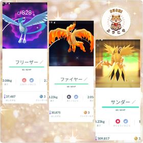 (アカウント-非対面トレード)✨色違いガラル三鳥🔥⚡❄️ | ポケモンGOのアカウントデータ、RMTの販売・買取一覧