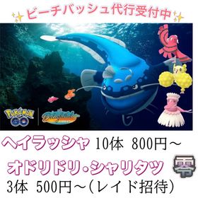 【✨】ビーチバッシュ ☆レイド捕獲 ☆レイド招待 | ポケモンGOのアカウントデータ、RMTの販売・買取一覧