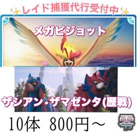 【✨】 レイド捕獲 ☆メガピジョット ☆ザマザシ(歴戦) | ポケモンGOのアカウントデータ、RMTの販売・買取一覧