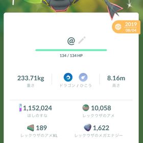 《非対面トレード》色違いレックウザ 2019年【キラ交換】 | ポケモンGOのトレード(モンスター)、RMTの販売・買取一覧