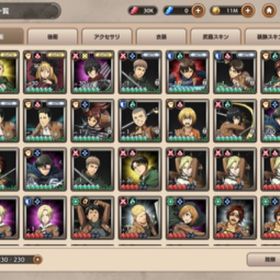 新ミカサゴシッククリスタ爽涼ミカサ金リヴァイ等石30k↑ | ブレオダ(進撃の巨人ブレイブオーダー)のアカウントデータ、RMTの販売・買取一覧