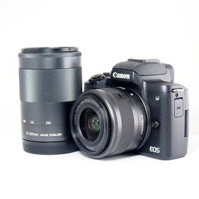 キヤノン(Canon)の【中古】(キヤノン) Canon EOS Kiss M2 Wズームkit ブラック(コンパクトデジタルカメラ)