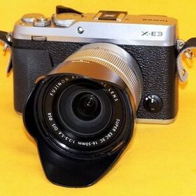 ★一発即決★FUJIFILM「X-E3」シルバー★純正ズームレンズ＆本革ケース＆おまけ付★最新ファームウェアに更新済です★ミラーレス★BLC-XE3