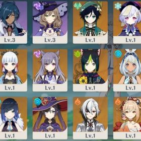 レベル10希少初期垢⭐5×10アルレッキーノ、宵宮、ムアラニ、神里綾華、夜蘭、ウェンティなど | 原神のアカウントデータ、RMTの販売・買取一覧