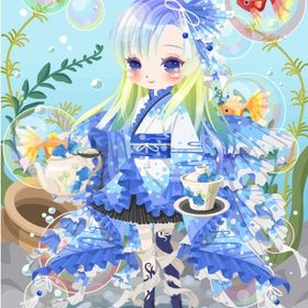 浴衣（華美金魚） 青 ４点セット | ニコッとタウン(ニコタ)のアカウントデータ、RMTの販売・買取一覧