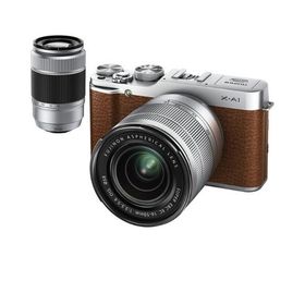 中古 １年保証 美品 FUJIFILM X-A1 16-50mm / 50-230mm ダブルズームレンズキット ブラウン