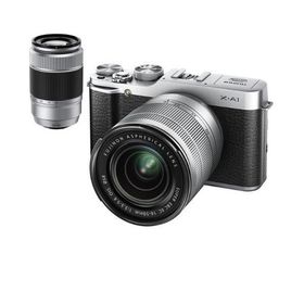 中古 １年保証 美品 FUJIFILM X-A1 16-50mm / 50-230mm ダブルズームレンズキット シルバー