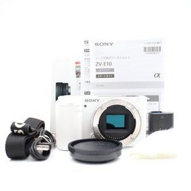 シャッター数4069枚 SONY ZV-E10 ボディ ウィンドスクリーン付属 ホワイト ミラーレス一眼カメラ ソニー