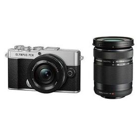 中古 １年保証 美品 OLYMPUS PEN E-P7 EZ ダブルズームキット シルバー