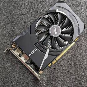 【中古】MSI GeForce GTX1650 AERO ITX 4G OC [PCIe3.0x16 GDDR5 4GB 補助電源不要]