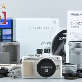 【中古】OLYMPUS オリンパス PEN Lite E-PL7 EZ ダブルズームキット ホワイト 元箱付き