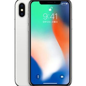 iPhoneX[64GB] SIMロック解除 docomo シルバー【安心保証】