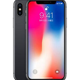 iPhoneX[64GB] SIMロック解除 SoftBank スペースグレイ【安心 …