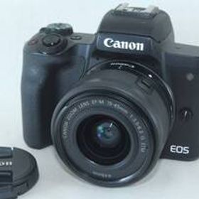 ★良品★Canon キャノン EOS kiss M ブラック EF-M 15-45mm IS STM レンズキット♪