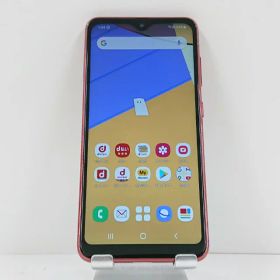 Galaxy A21 SC-42A ドコモ レッド 送料無料 本体 c14921 【中古】