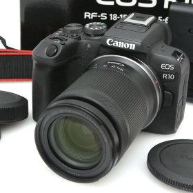 【中古】【美品】キヤノン EOS R10 RF-S18-150 IS STM レンズキット（センサー清掃済） CA01-P554-2S1 Canon RFマウント APS-C EVF 標準ズーム 高倍率 手ブレ補正 レンズ付き セット 中古