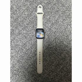アップルウォッチ(Apple Watch)のApple Watch本体series5 ホワイト シリコンバンド(腕時計(デジタル))