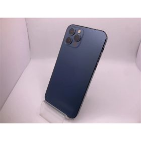 【中古】Apple SoftBank 【SIMロック解除済み】 iPhone 12 Pro 128GB パシフィックブルー MGM83J/A【アリオ倉敷】保証期間1ヶ月【ランクC】