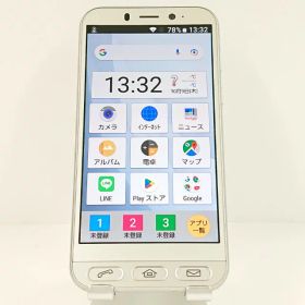 シンプルスマホ4 704SH SoftBank シャンパンシルバー 送料無料 本体 c15054 【中古】