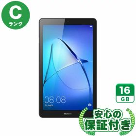 Wi-Fiモデル MediaPad T3 7 BG2-W09 スペースグレイ16GB 本体[Cランク] Androidタブレット 中古 送料無料 当社3ヶ月保証