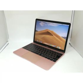 【中古】Apple MacBook 12インチ CoreM3:1.2GHz 256GB ローズゴールド MNYM2J/A (Mid 2017)【宇田川】保証期間1ヶ月【ランクC】