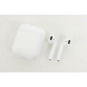 【中古】Appleアップル ワイヤレスイヤホン AirPodsエアポッズ 第1世代 MMEF2J/A(ヘッドフォン/イヤフォン)