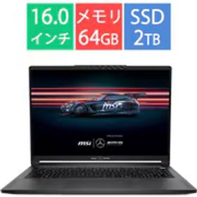 MSI エムエスアイ ゲーミングノートパソコン/Stealth-A16-MercedesAMG-AI＋A3XWGG-5065JP/16型/Ryzen AI 9 HX 370/GeForce RTX 5070 Laptop GPU/メモリ 64GB/SSD 2TB/Windows 11 Pro/Mercedes-AMG Motorsportコラボレーションモデル STEALTHA16-M-AMG5065JP