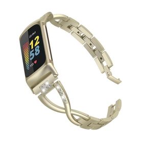 Fitbit Charge6/Charge5バンド フィットビット チャージ6/チャージ5に対応 Fitbit Charge5金属製メタルバ