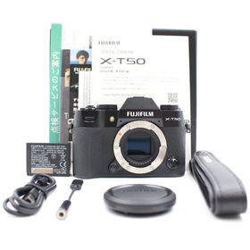 ■極上品■ FUJIFILM X-T50 ボディ ブラック ミラーレス一眼カメラ(ミラーレス一眼)