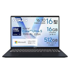 ASUS ノートパソコン Vivobook 14 X1607CA 16インチ インテル Core Ultra 5 225H メモリ 16GB SSD 512GB