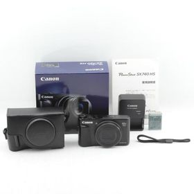 Canon コンパクトデジタルカメラ PowerShot SX740 HS ブラック 光学40倍ズーム/4K動画/Wi-Fi対応 PSSX740HSBK