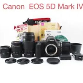 保証付/Canon EOS 5D Mark IV標準&望遠&単焦点レンズセット