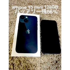 アイフォーン(iPhone)のiPhone 13 mini 128GB ミッドナイト バッテリー86%(スマートフォン本体)