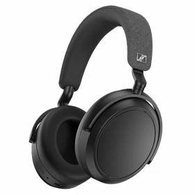 【中古】ゼンハイザー(Sennheiser) ワイヤレスヘッドホン bluetooth MOMENTUM 4 Wireless ブラック 高性能ドライバー ノイズキャンセリング 60時間再生 タッチパネル 低遅延 apt