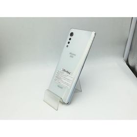 【中古】LG電子 docomo 【SIMロック解除済み】 LG VELVET（LG Dual Screen付） オーロラ ホワイト 6GB 128GB L-52A【秋葉本店】保証期間１ヶ月【ランクA】